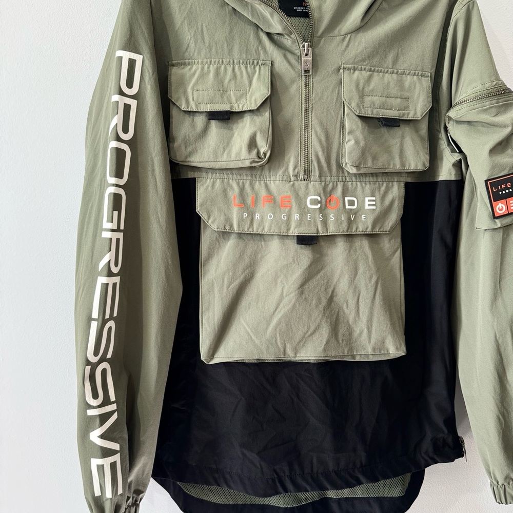 Progressive Life Code Olive Tactical Windbreaker Size Medium - Picture 6 of 12